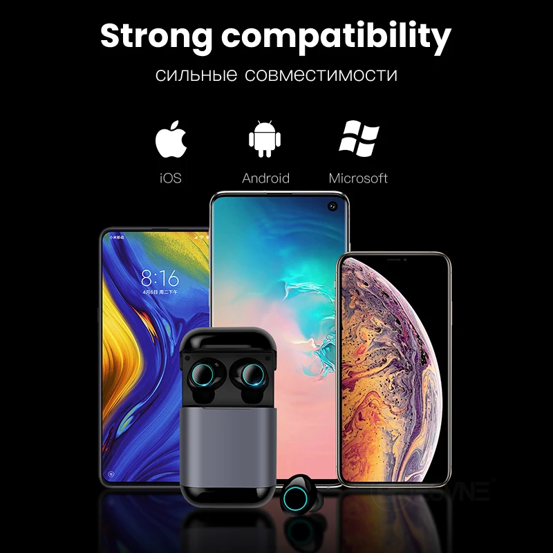 Esvne S7 TWS bluetooth-наушники Наушники-вкладыши Беспроводные Bluetooth-наушники