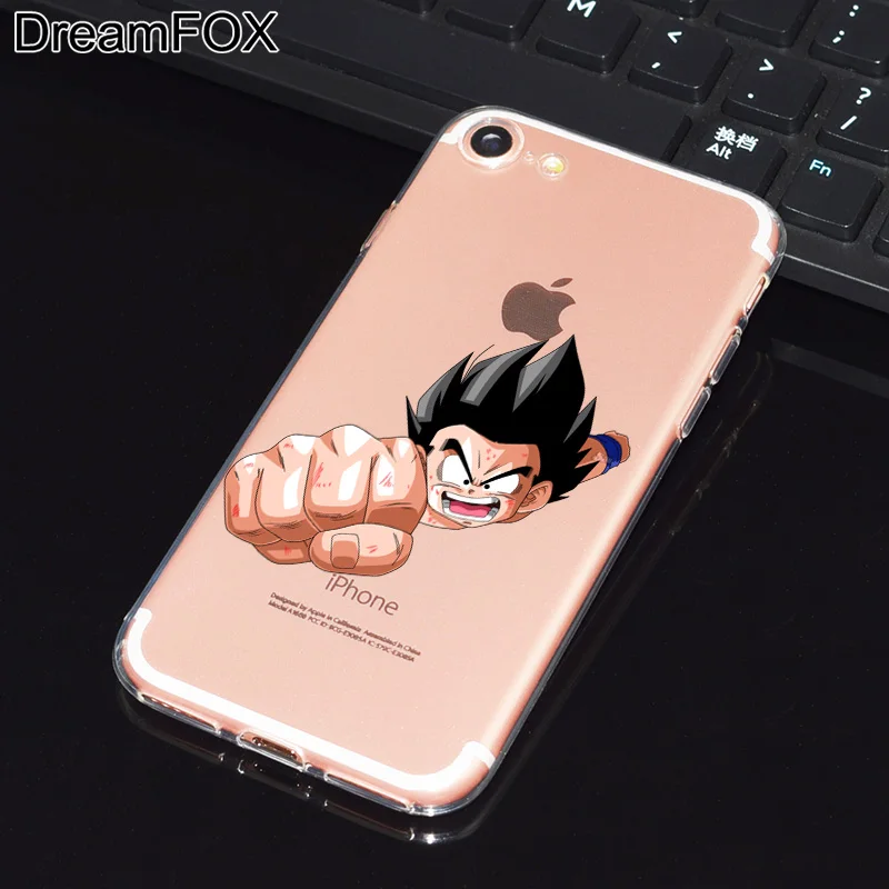 DREAMFOX L521 Dragon Ball Goku Мягкий ТПУ силиконовый чехол для Apple iPhone 11 Pro XR XS Max 8X7 6 6S Plus 5 5S SE 5C 4