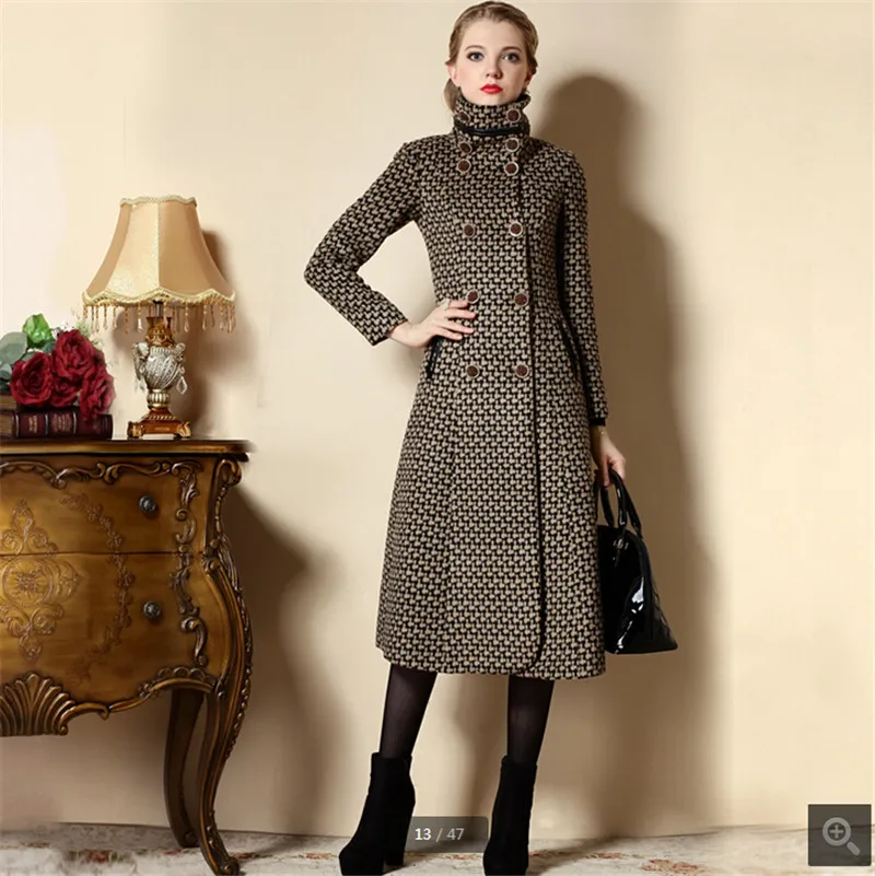 Новинка Женская кашемировая парка зимнее пальто женское длинное тонкое модное