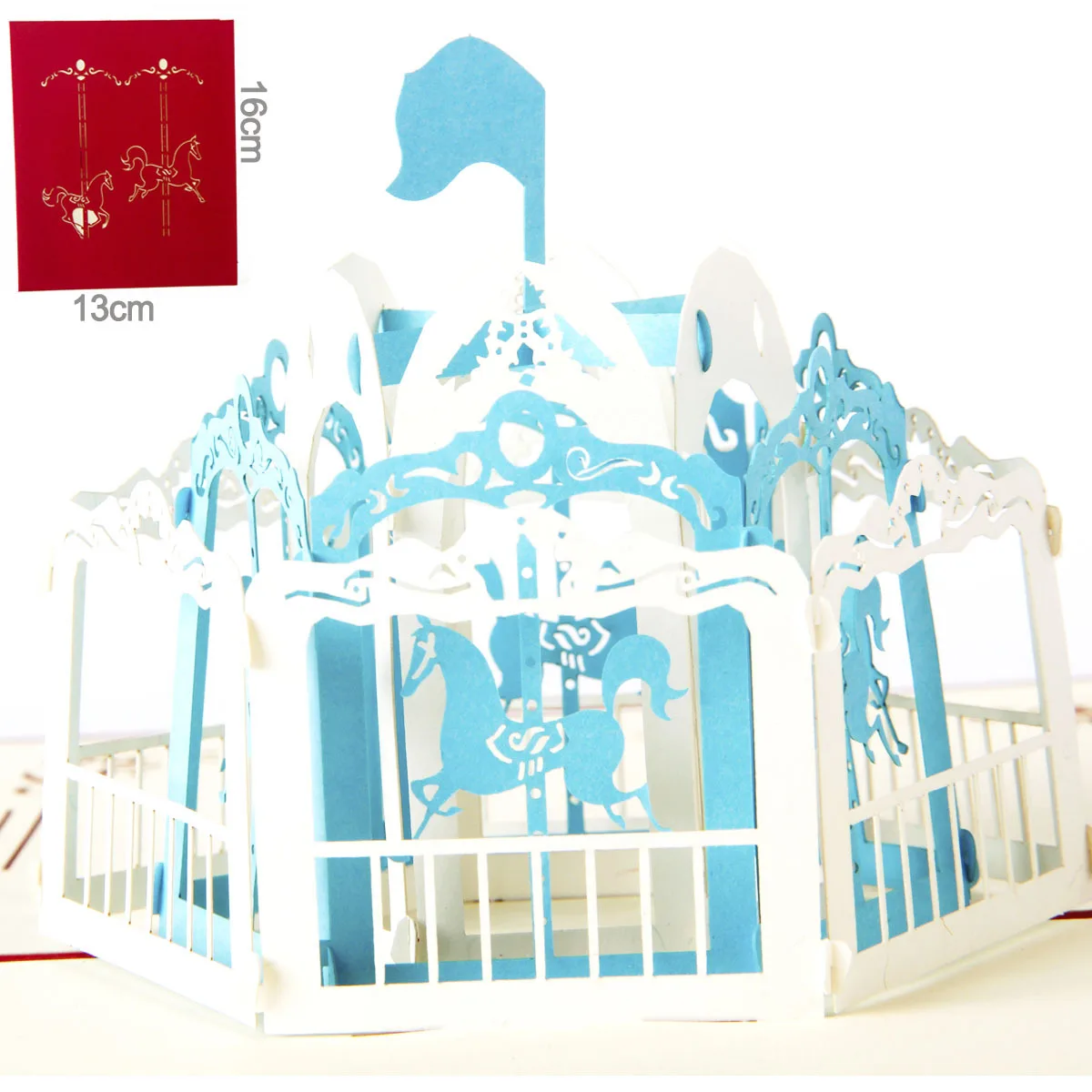 Happy открытка на день рождения поздравительные открытки 3d ручной Pop Up повернуть Троян лошадь Праздничная вечеринка, день рождения приглашения