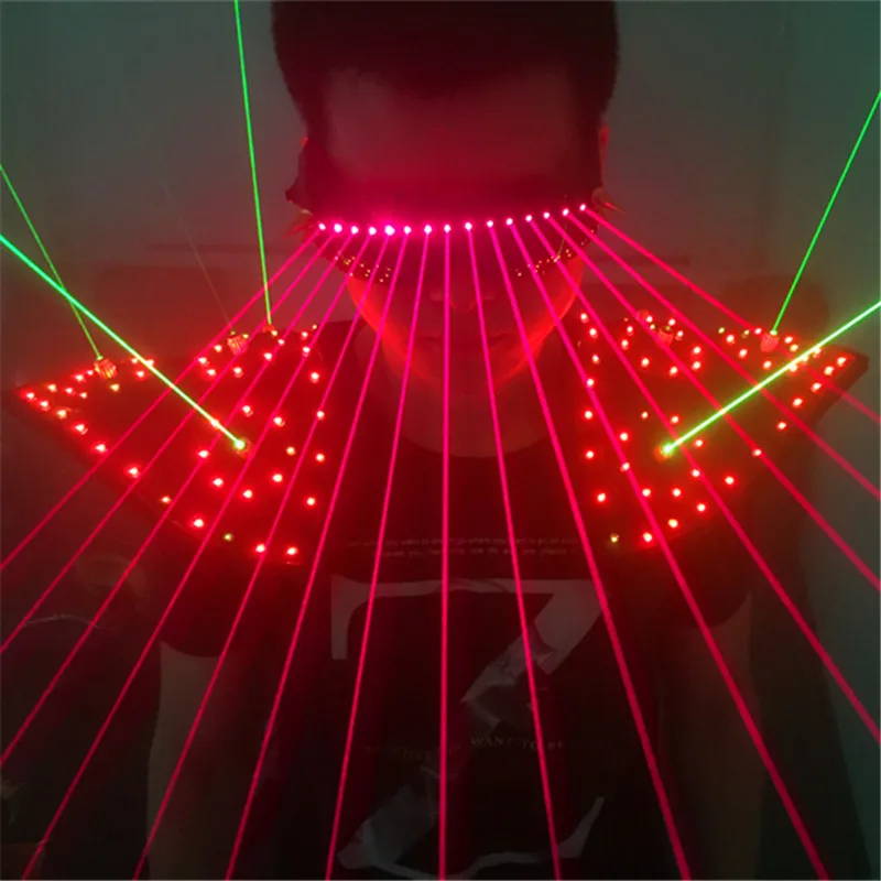 

Светодиодный костюм для бальных танцев, ярсветильник свет T16-1, жилет красного и зеленого светильник тов с лазерными очками для дискотек, вечеринок