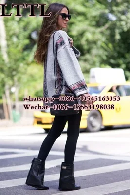 Лидер продаж женские кожаные ботильоны на танкетке увеличивающие рост