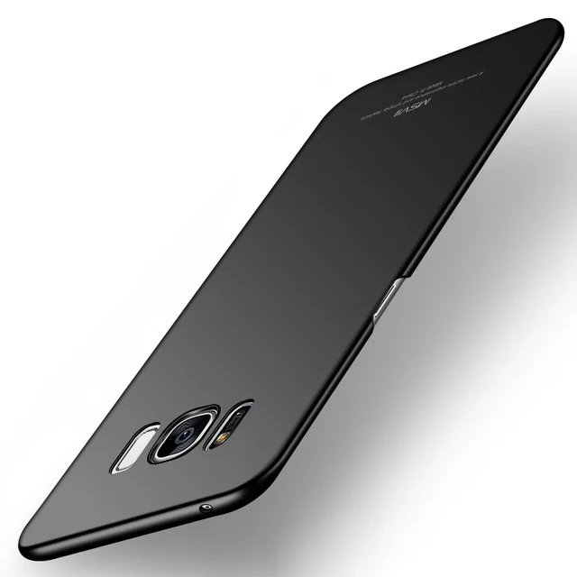 black MSVII для samsung Galaxy S9 чехол для samsung S8 Чехол Жесткий PC матовый защитный чехол для телефона для samsung Galaxy S8 S9 Plus - Цвет: black