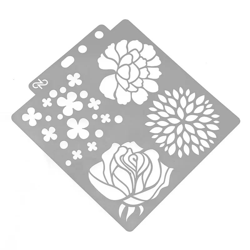 1 шт четыре цветы ремесло наслоения Трафареты настенная живопись штампованная