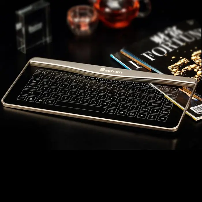Bastron Cool Electronic Gadgets Glass Keyboard Micro USB Mouse Smart Touch For Mac OSX Windows Android | Компьютеры и офис