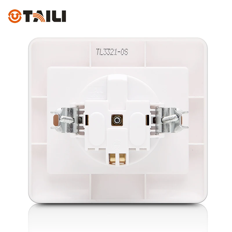 TAILI настенная розетка стандарта ЕС немецкая Schuko TL3321 OS|eu socket plug|plug euplug t |