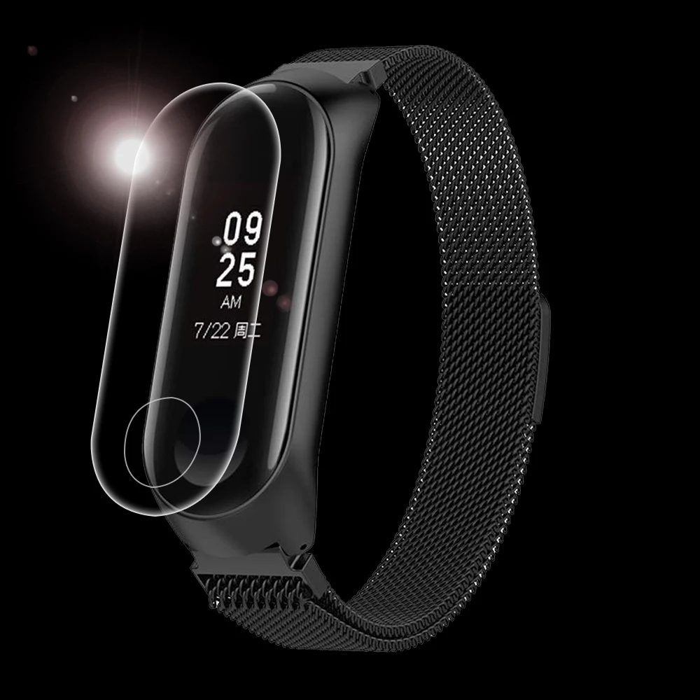 Аксессуары для смарт браслетов Xiaomi Mi Band 3 защитная пленка Миланская петля сменный