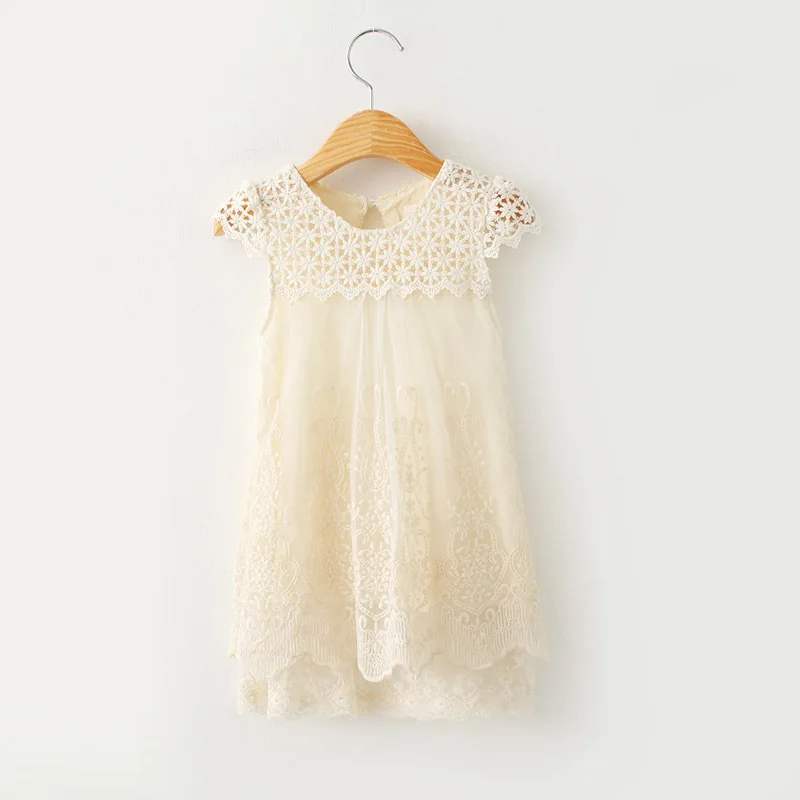 3-14Y Girls Evening Dress Summer Children Costume Fashion Lace Princess Kids O-Neck Party Clothes for Girl | Детская одежда и