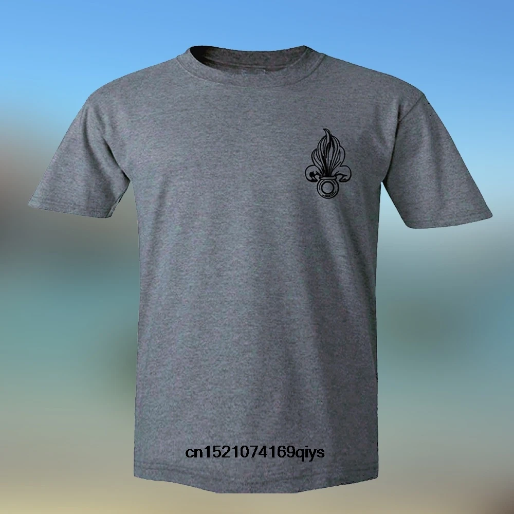 Мужская футболка французский иностранный легион Флер-де-Лис военный Графический