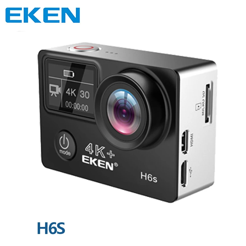 Оригинальная Экшн камера eken H6S Ultra HD 4K EIS стабилизация изображения Ambarella A12 чип Wifi
