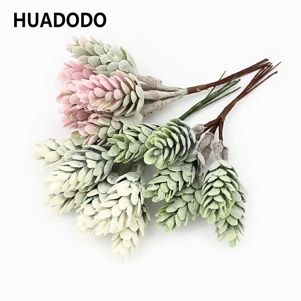 Искусственное мини растение HUADODO 6 шт. искусственные цветы ананасовая трава для