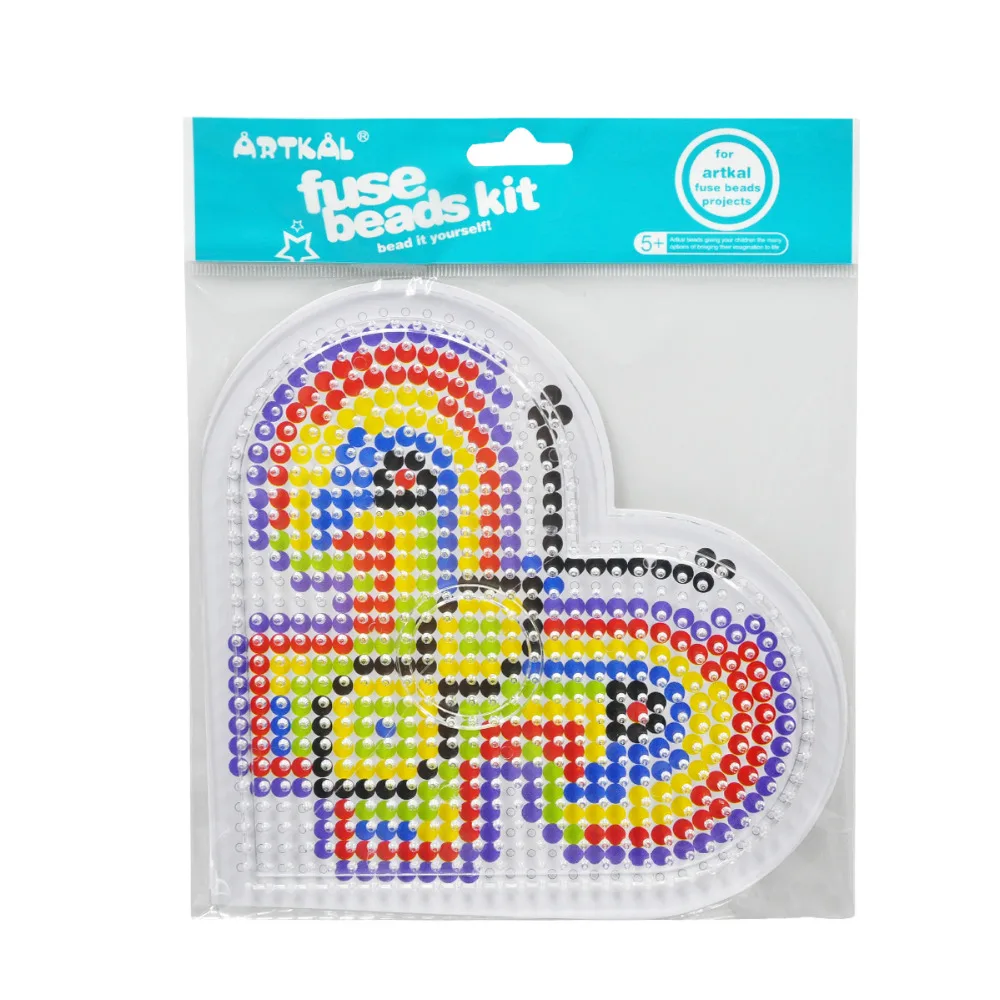 Бусины Artkal Fuse в форме сердца с мультяшным рисунком для Midi 5 мм бусины пиксели