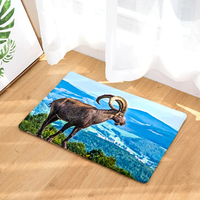 CAMMITEVER Goat фланелевые коврики Нескользящие и для дома гостиной моющийся кофейный