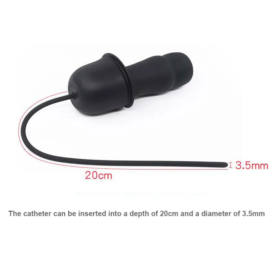 Вибрирующий уретральный катетер Силиконовая пробка для пениса вибраторы