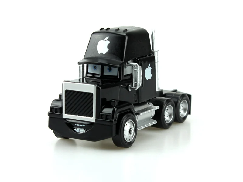 Disney Pixar тачки черное яблоко mack truck+ маленький автомобиль 1:55 металлическая игрушка сплав автомобиль Diecasts& игрушечные автомобили Модель автомобиля игрушки