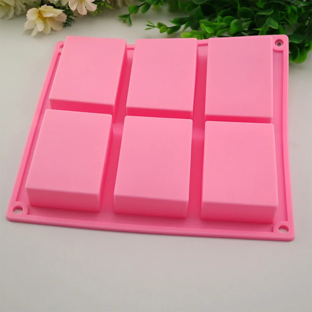 Силиконовая форма для мыла Diy 6 полости формы ручной работы 3d Овальный Круглый