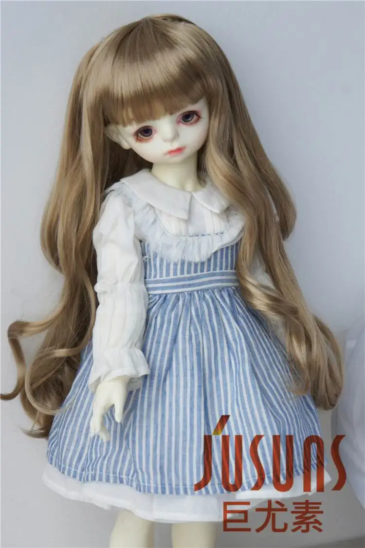 JD437 1/6 1/3 длинный парик с вьющиеся BJD syntheitc мохер парик YOSD SD Симпатичные куклы волосы Размер 6-7 дюймов 8-9 дюймов BJD куклы аксессуары