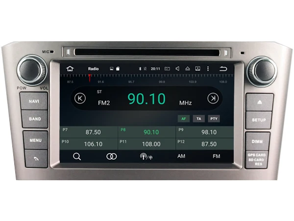 Android 8 0 ips Экран Авто Радио стерео Мультимедийный плеер для TOYOTA AVENSIS 2005 2006 2007 S