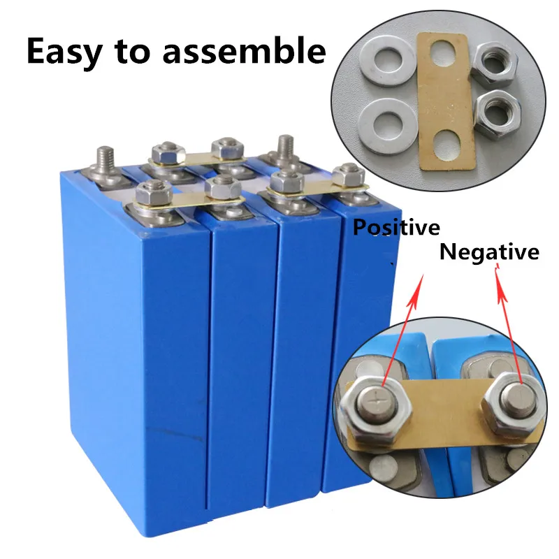 4 шт. перезаряжаемый LiFePO4 3 2 V 85ah для 12V DIY Аккумуляторный блок солнечный генератор