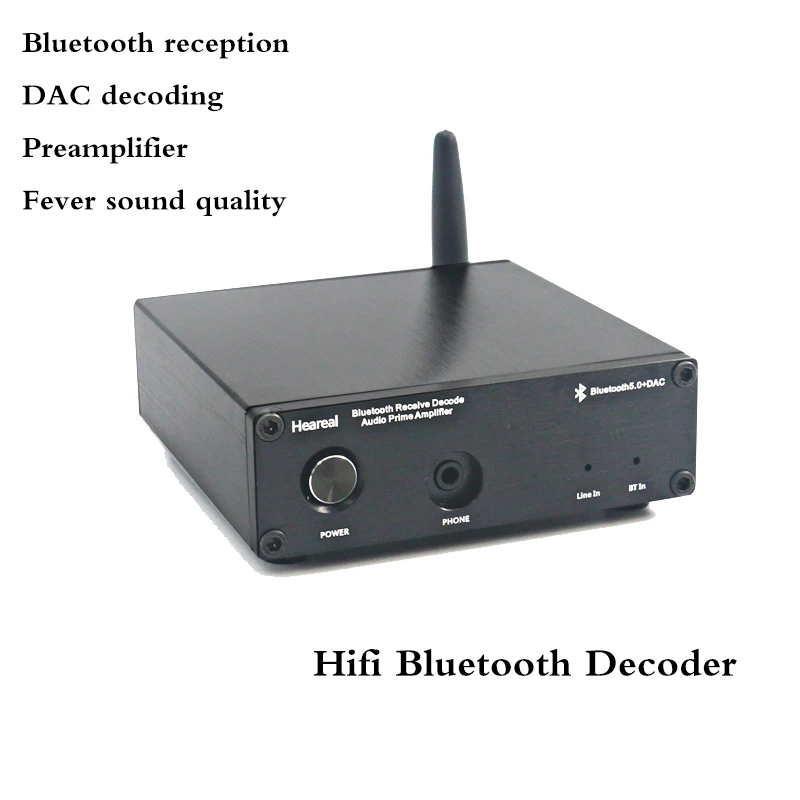 Для RCA аудио усилители Bluetooth 5,0 приемник ESS9023 декодер DAC AD823 предусилитель без потерь Bluetooth адаптер T0014
