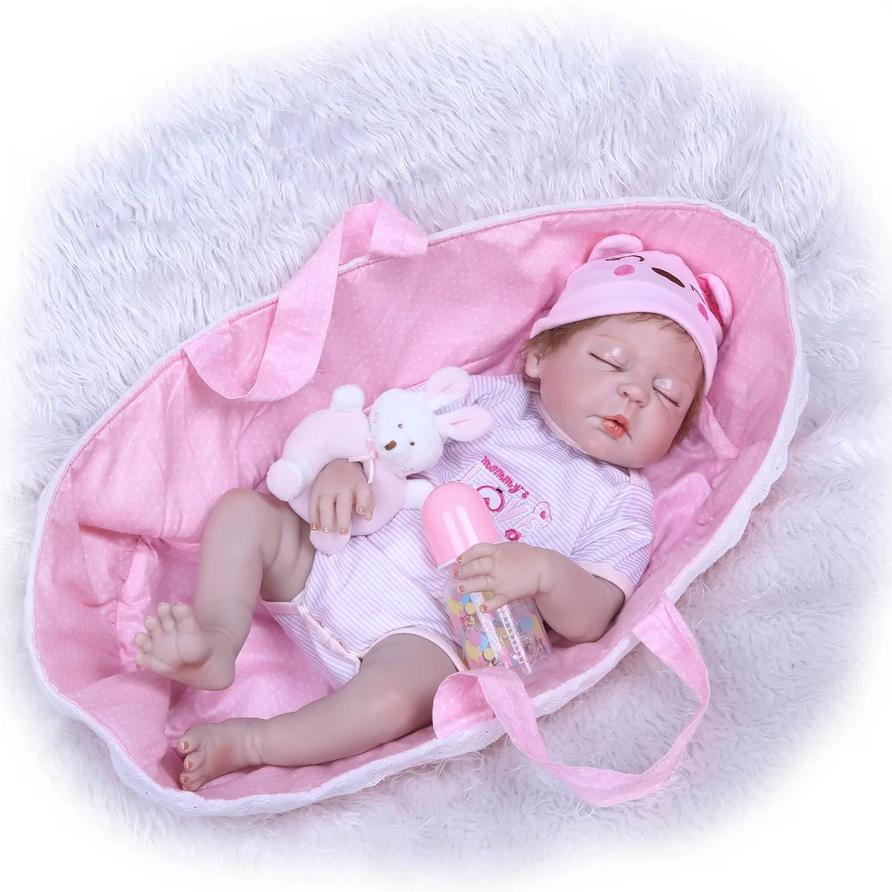 Nicery 22 дюйма 55 см Bebe Reborn Baby Doll Жесткий Силиконовый мальчик девочка игрушка подарок
