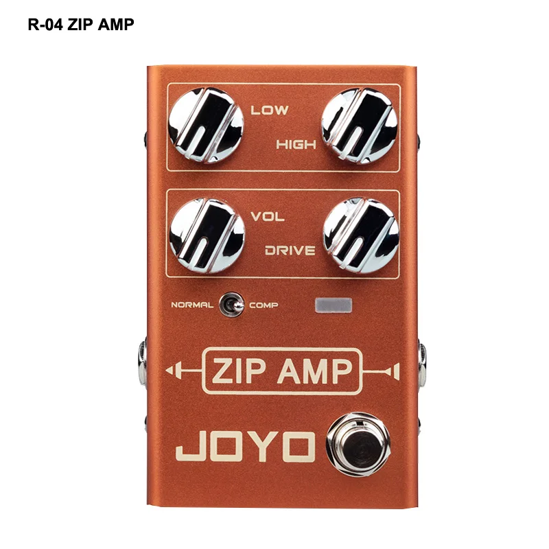 JOYO R-04 ZIP AMP Overdrive Electric Guitar Effect Pedal Strong Compression Gain Distortion Rock Monoblock Effects Processor