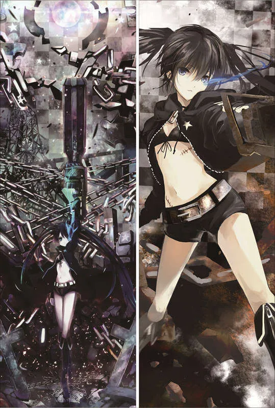 Наволочка Black rock shooter BRS аниме персонажи сексуальная девушка сила и мертвец мастер
