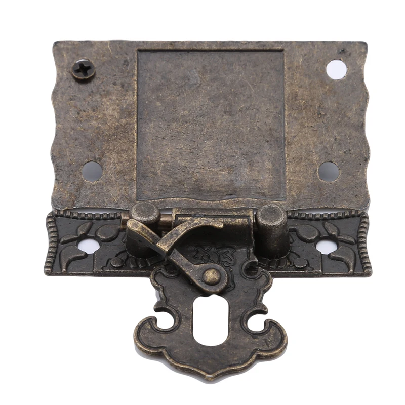 Ретро Бронзовый Цвет Металлический Крюк Пряжка декоративная коробка замок