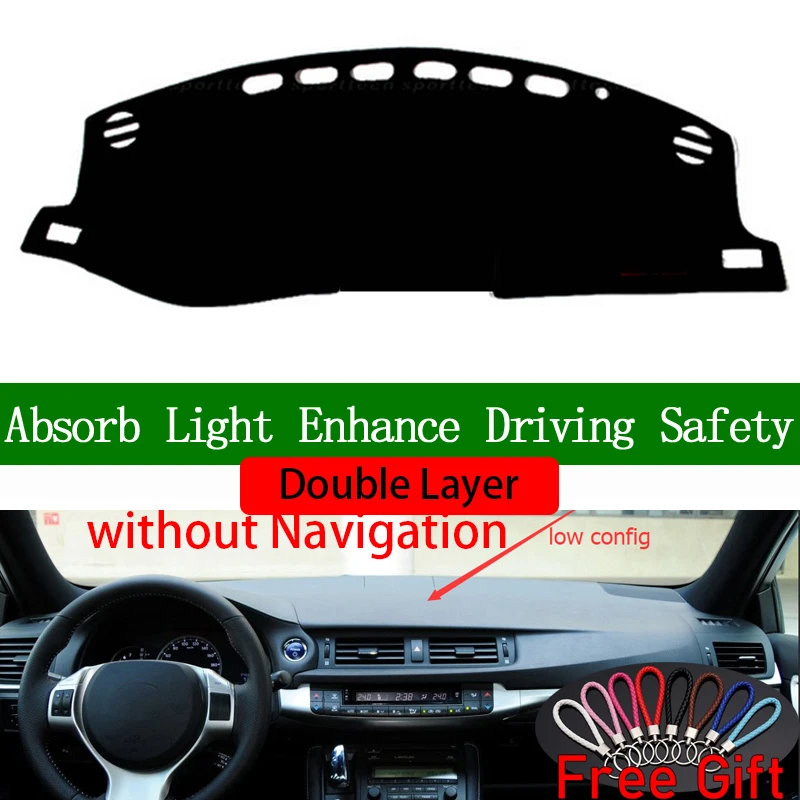 Двухслойные автомобильные наклейки для lexus CT200H 2011 2012 2013 2014-2017 крышка приборной