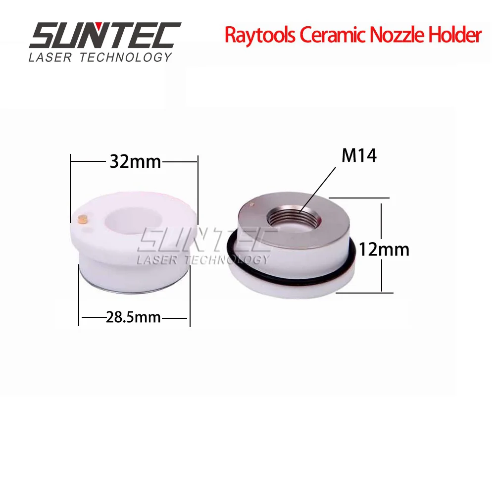Suntec Лазерная керамическая насадка держатель dia.32 мм/28 5 мм Raytools Bodor HANS HG волоконно