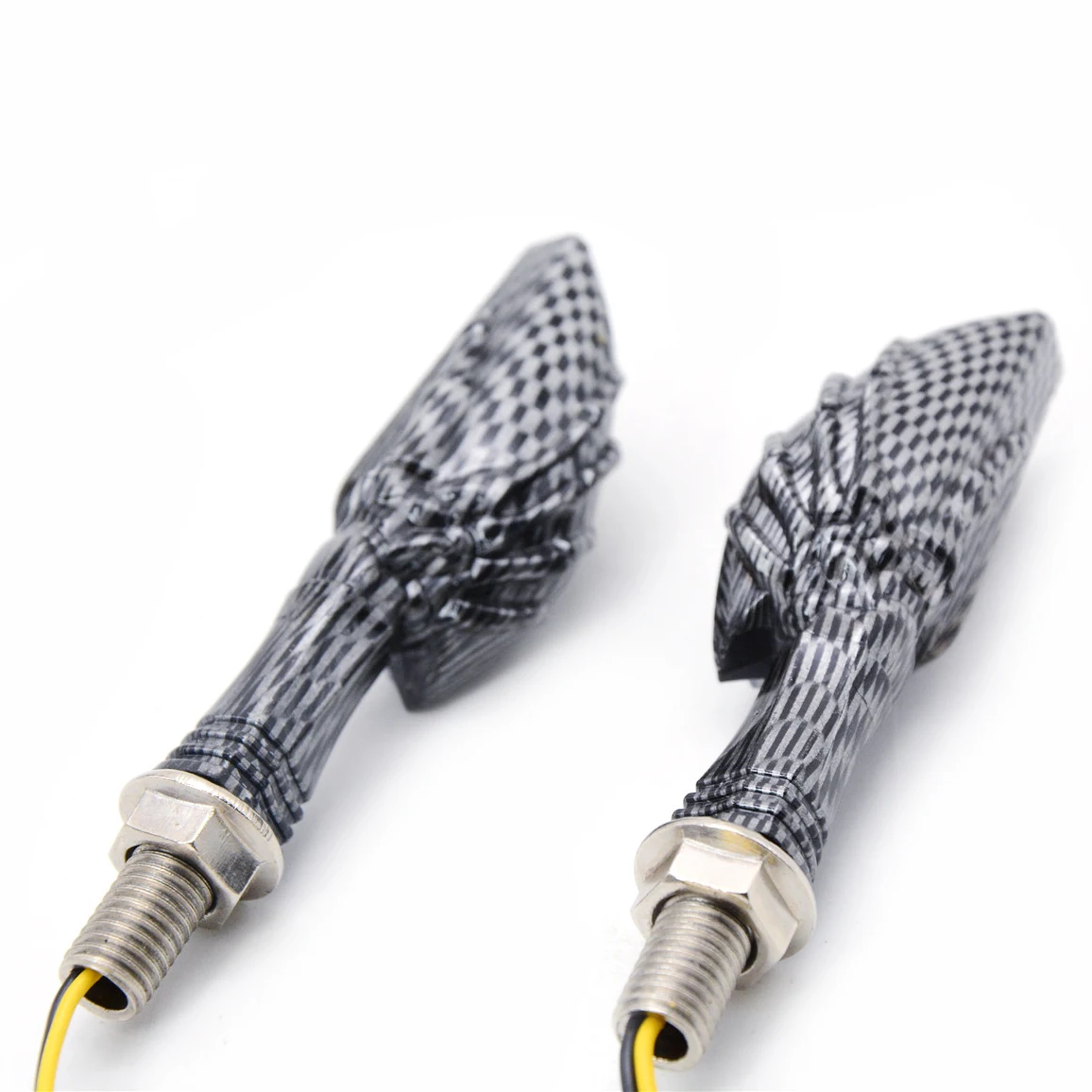 Светильник поворотного сигнала мотоцикла гибкие 12 светодиодных указателей