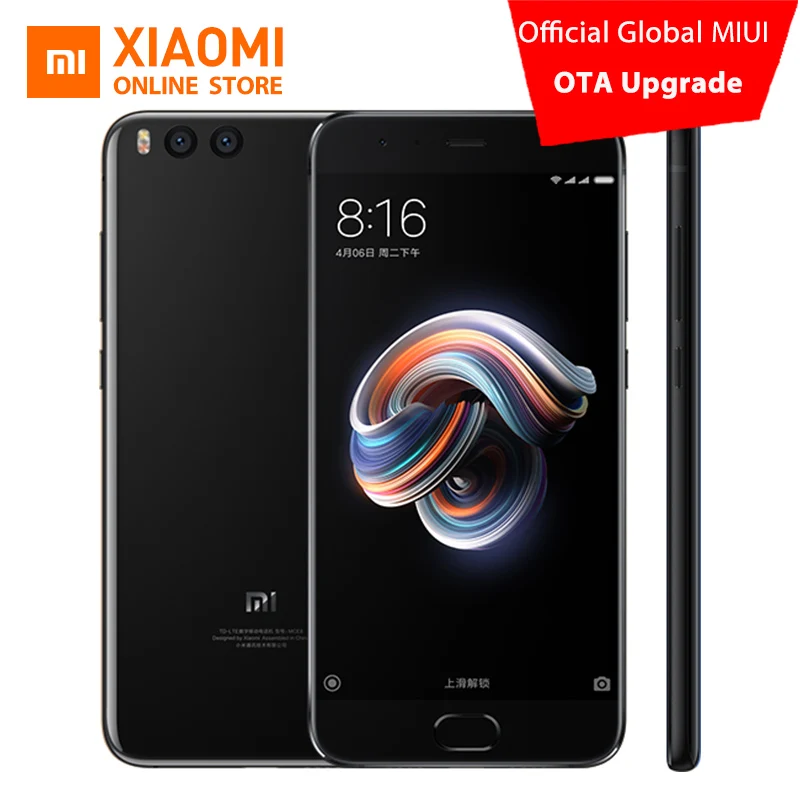 Оригинальный Xiaomi Note 3 Мобильный телефон 6 ГБ Оперативная память 128 Встроенная