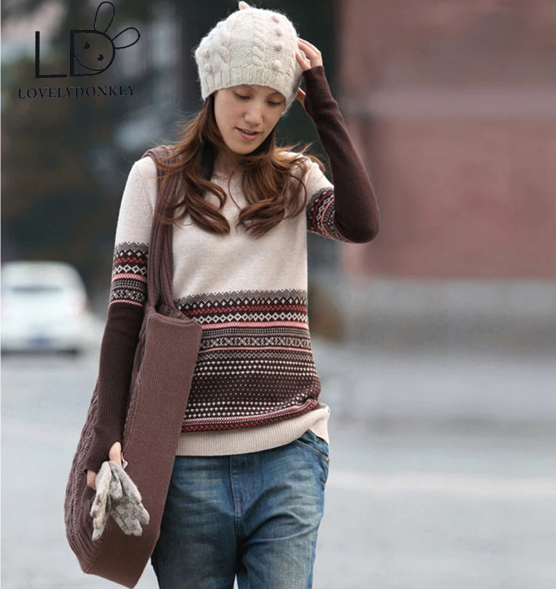 LOVELYDONKEYFree shipping New cashmere sweater women PulloversM88 | Женская одежда