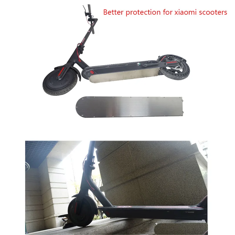 Чехол из нержавеющей стали 304 для скутера Xiaomi M365 нижняя защитная пластина против