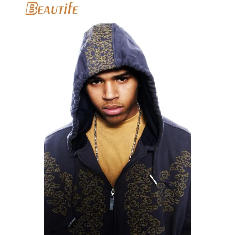 Новое поступление chris brown плакат ткань Шелковый украшения дома настенный