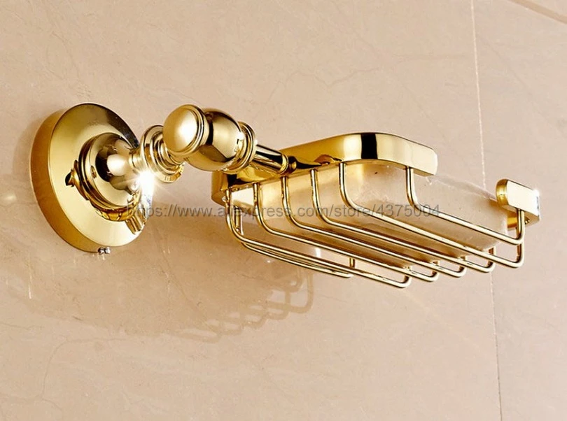 

Luxury Gold Color Brass Soap Basket /Soap Dish/Soap Holder /Bathroom Accessories,Bathroom Toilet Vanity Nba162