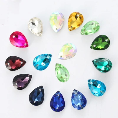 Светильник зеленый цвет капля двойное отверстие рандомный заостренный задник Diy