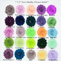 750 yards lots 2 5 frayed shabby chiffon flower for apparel fashion hair headwear accessories 108 colors choose