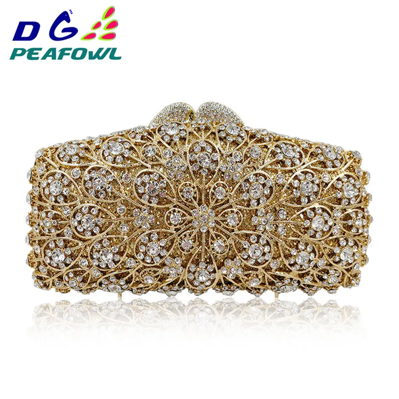 Luxury Women Pearl Beading Evening Bag Round Diamond Bridal Wedding Party Hand Bags Chain Clutch Mini Dinner Purse