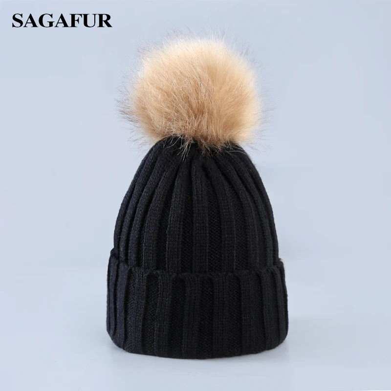Soft Warm Cap Women's Winter Beanies For Girl Elegant Pompoms Hat Female Fashion Accessory Casual Skullies Ladies | Аксессуары для