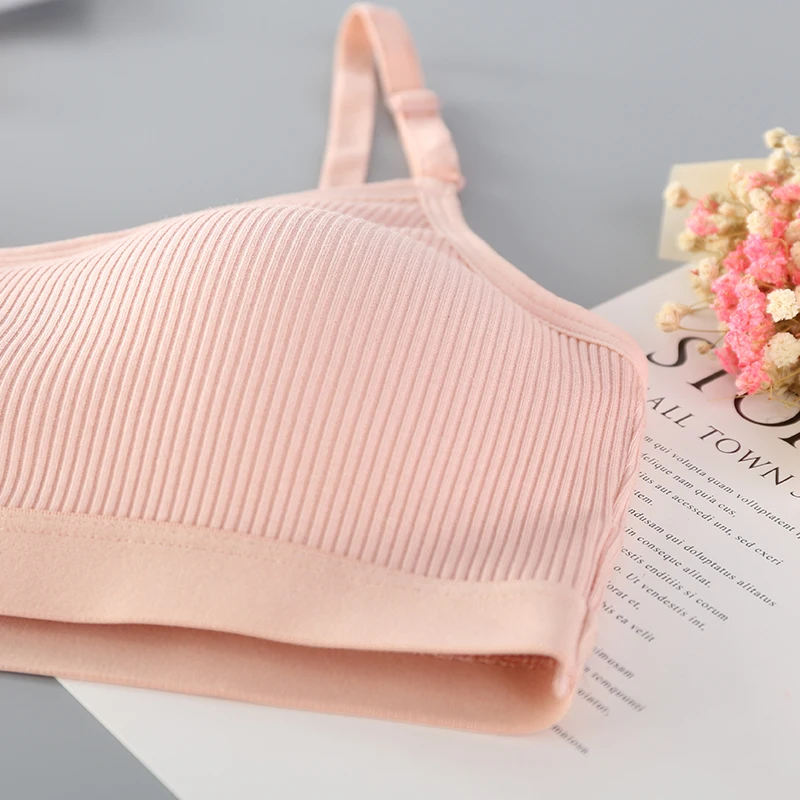 

Seamless Brassiere Bras For Women Cotton Full Cup Breathable Bralette Wire Free Bra Tube Top