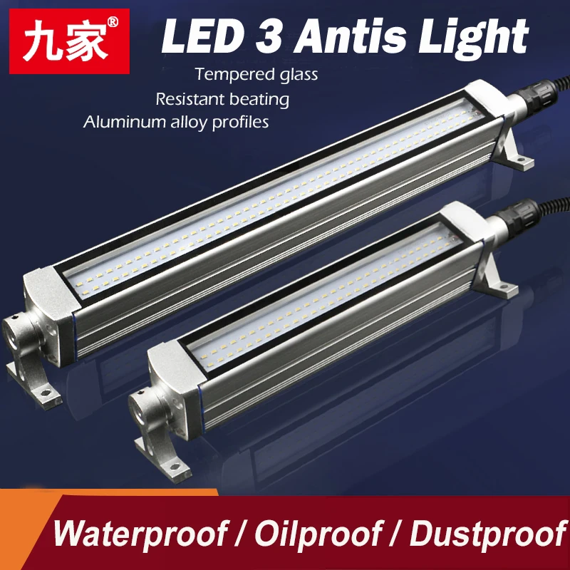 Plus Long 980mm LED CNC Machine Tool Light Explosion-proof Oil-proof Waterproof Workshop Working Lamp Wide Voltage 24/36/220V