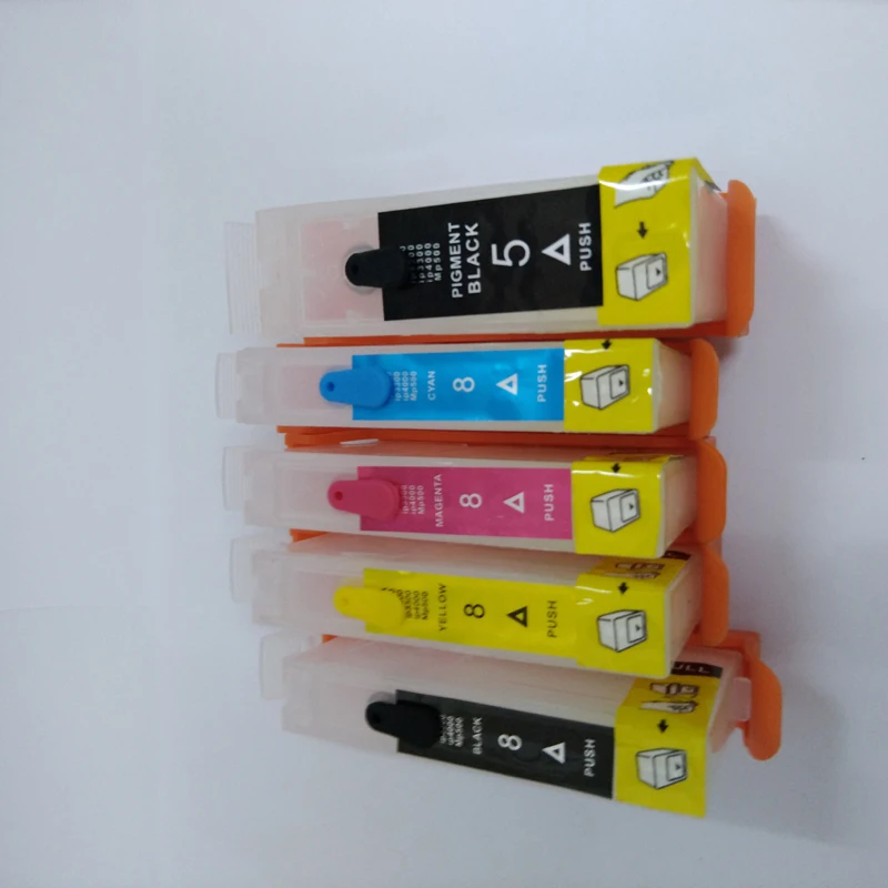 Картриджи Перезаправляемые Vilaxh PGI 5 CLI 8 PGI5 CLI8 для canon PIXMA ip4200 ip4300 ip5200 IX4000 IX5000 5300 MP970 с