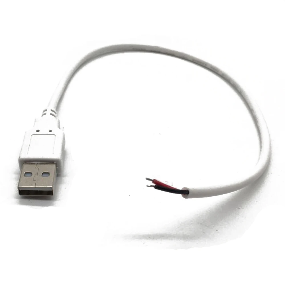 1 шт. 0 5 м В 2Pin провод usb кабель луженая медь разъем с разъемом типа для USB