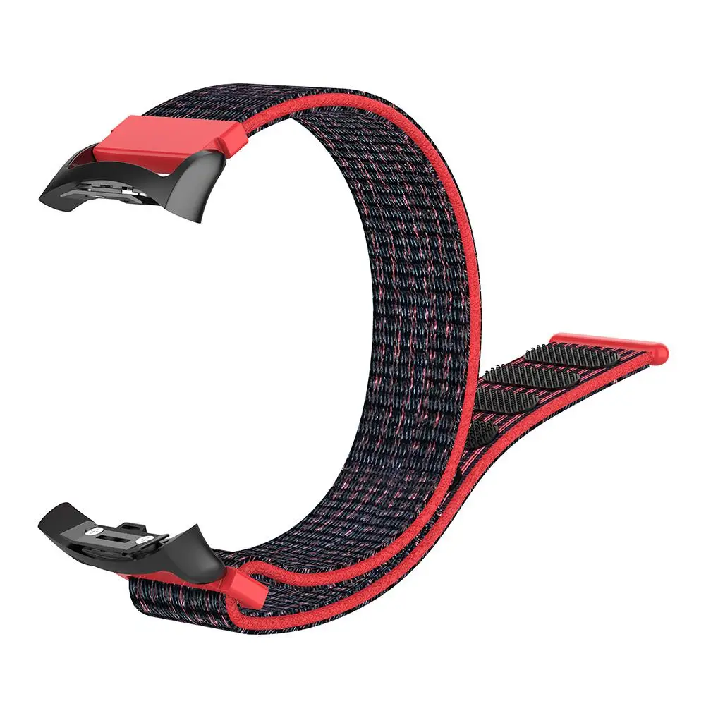 Red Black Нейлоновый ремешок для часов сменный ремешок для samsung gear Fit2 SM-R360 SM-R365 gear Fit 2 Pro Аксессуары для смарт-браслета - Цвет: Red Black