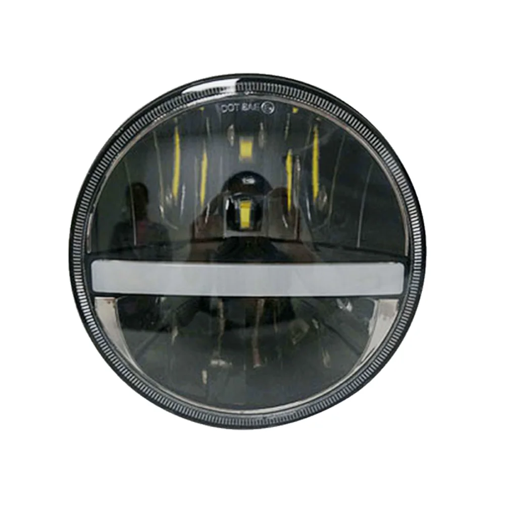 7 дюймовая светодиодная круглая фара супер яркая желтая лампа поворота DRL с