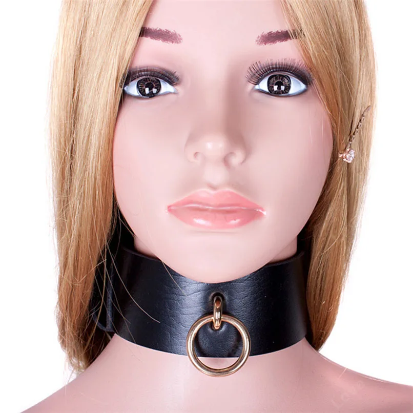 Red PU Leather Slave Collar Sex Toy for Women Neck Bondage Restraint Fetish Products Erotic Games Ring Couple | Красота и здоровье