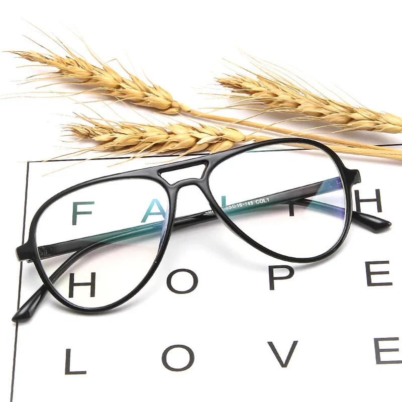 

DUOYUANSE 2019 new style flat lens trend classic Eyeglass frame pilots wear ultralight Unisex Glasses with different personality