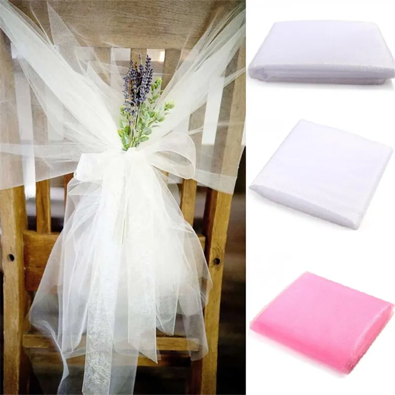 48 см * 10 метров прозрачная органза криатальный тюль сделай сам свадебные арки