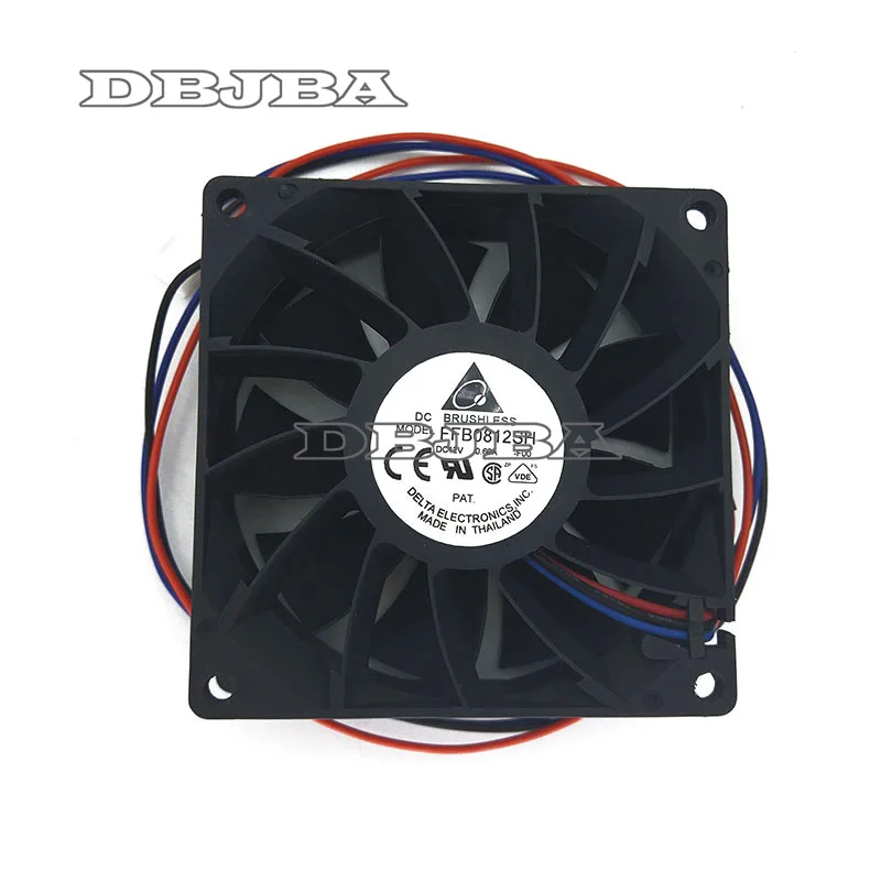 

NEW Fan for ffb0812sh 12v 0.6a dual ball bearing fan 8025 8CM 80*80* 25MM ventilation cooling fan 3PIN cpu cooler fan